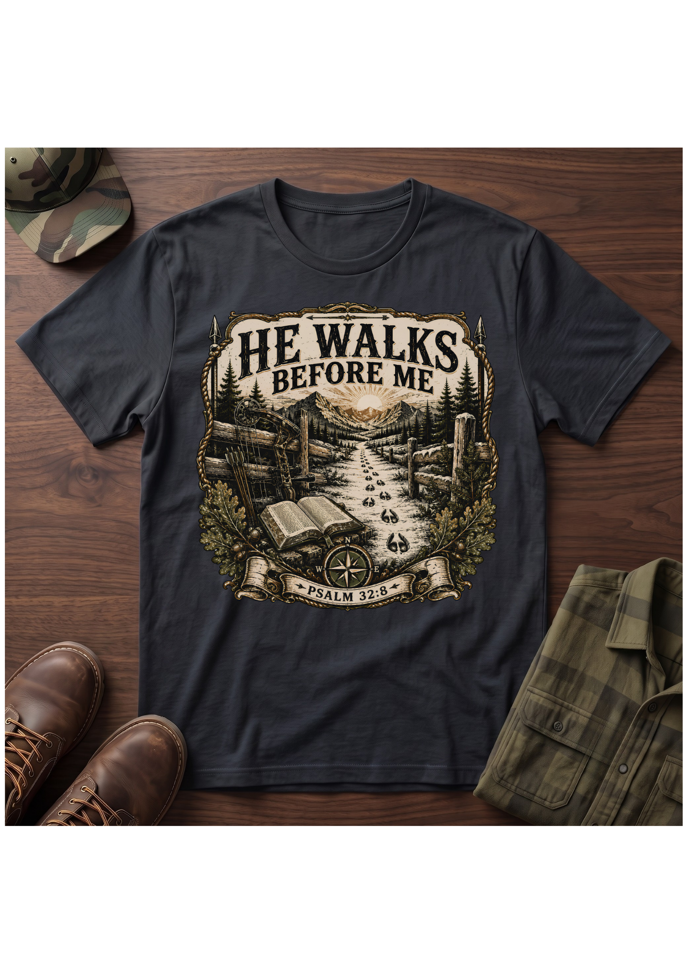 He Walks Before Me T-Shirt
