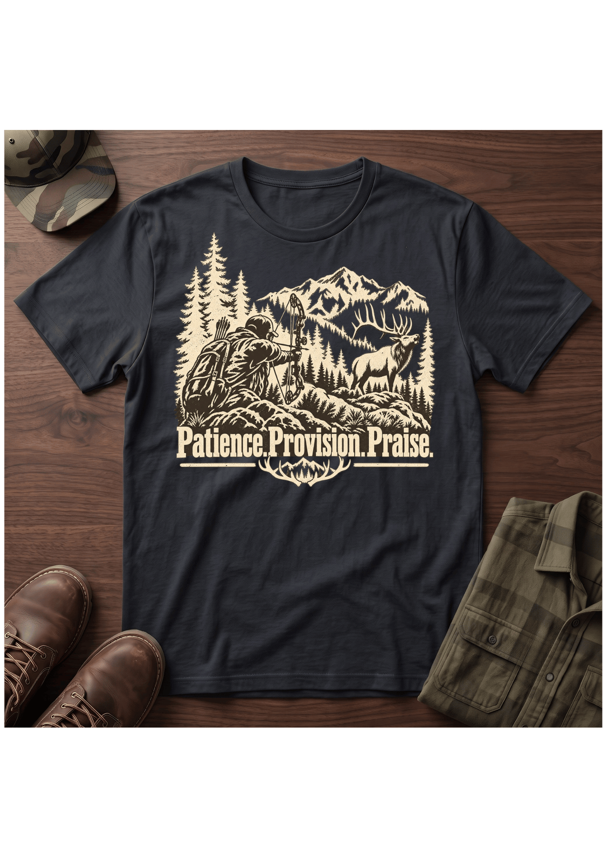 Elk Hunting P3 T-SHIRT