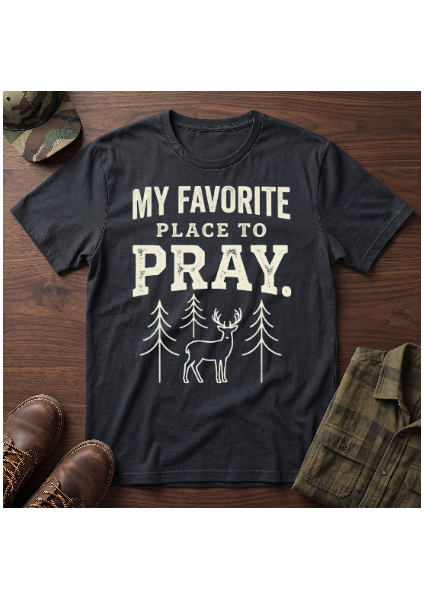 Favorite Place to Pray T-Shirt