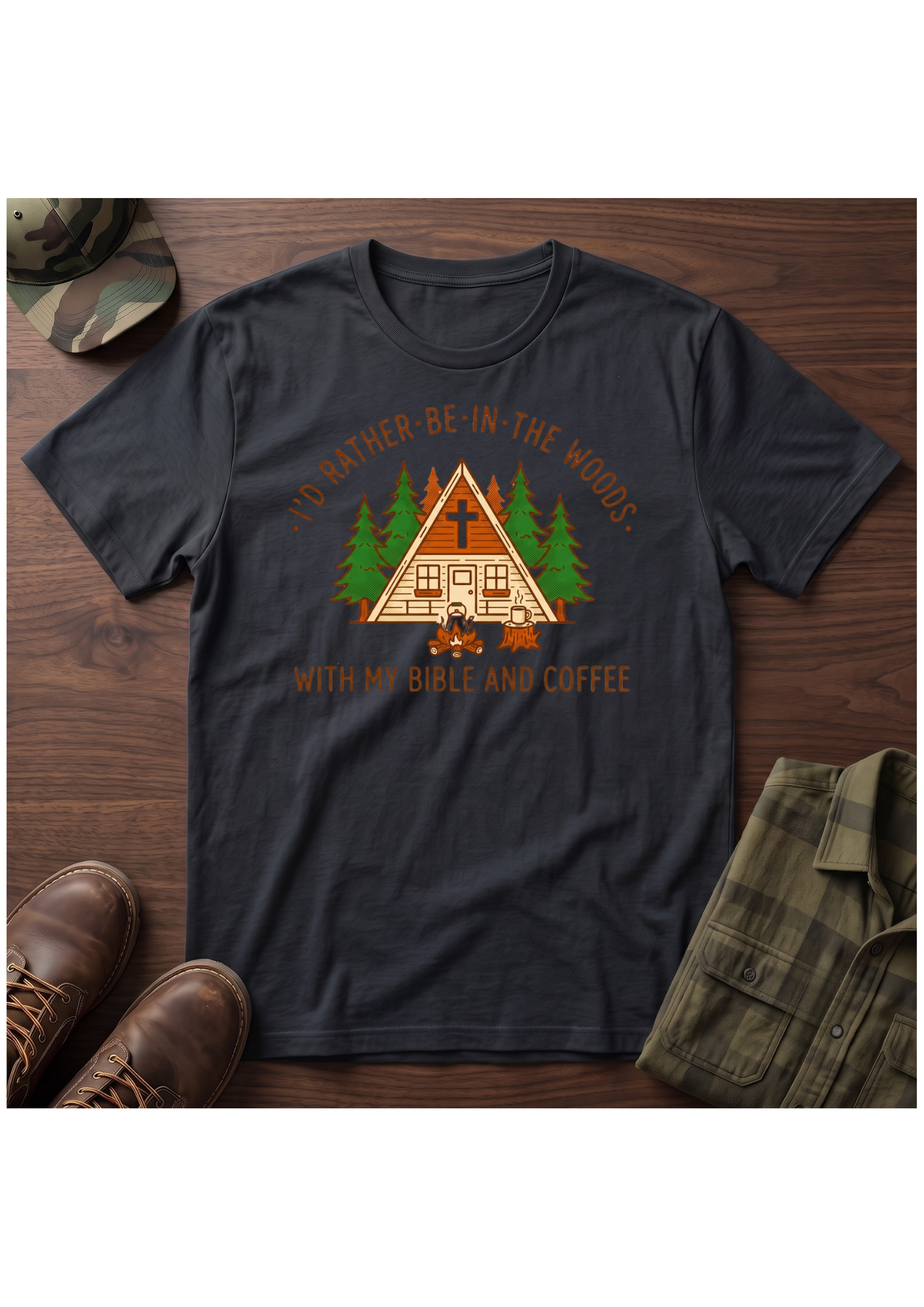 Woods, Coffee, Bible T-SHIRT