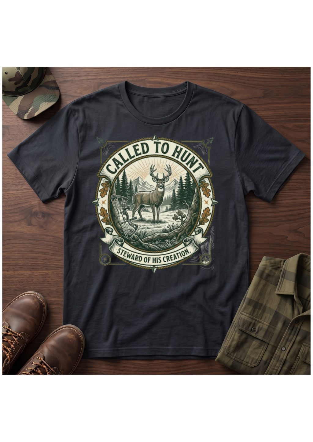 Called Hunt Portrait T-Shirt