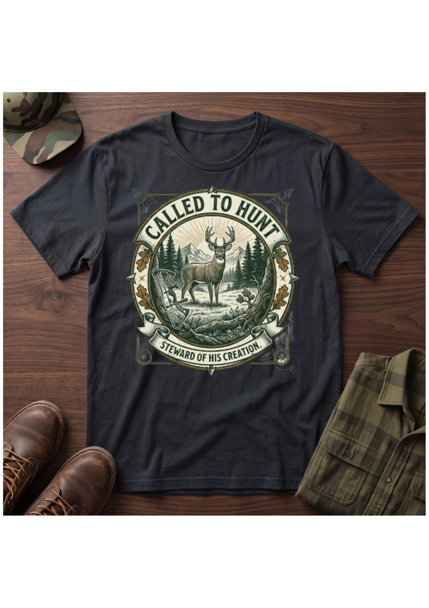 Called Hunt Portrait T-Shirt