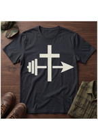 Cross, Barbell Arrow T-Shirt