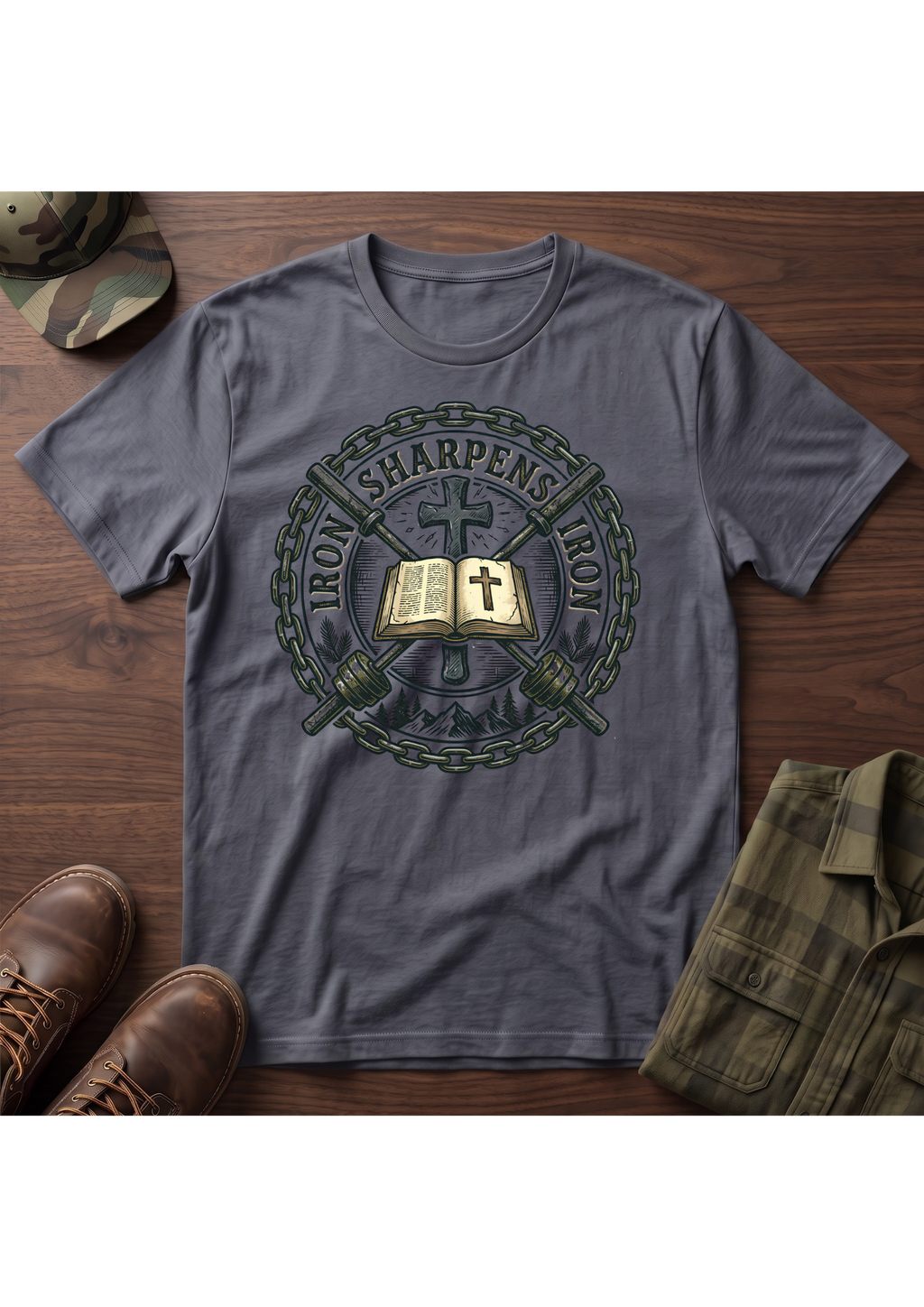 ISI Crossed Barbells T-Shirt