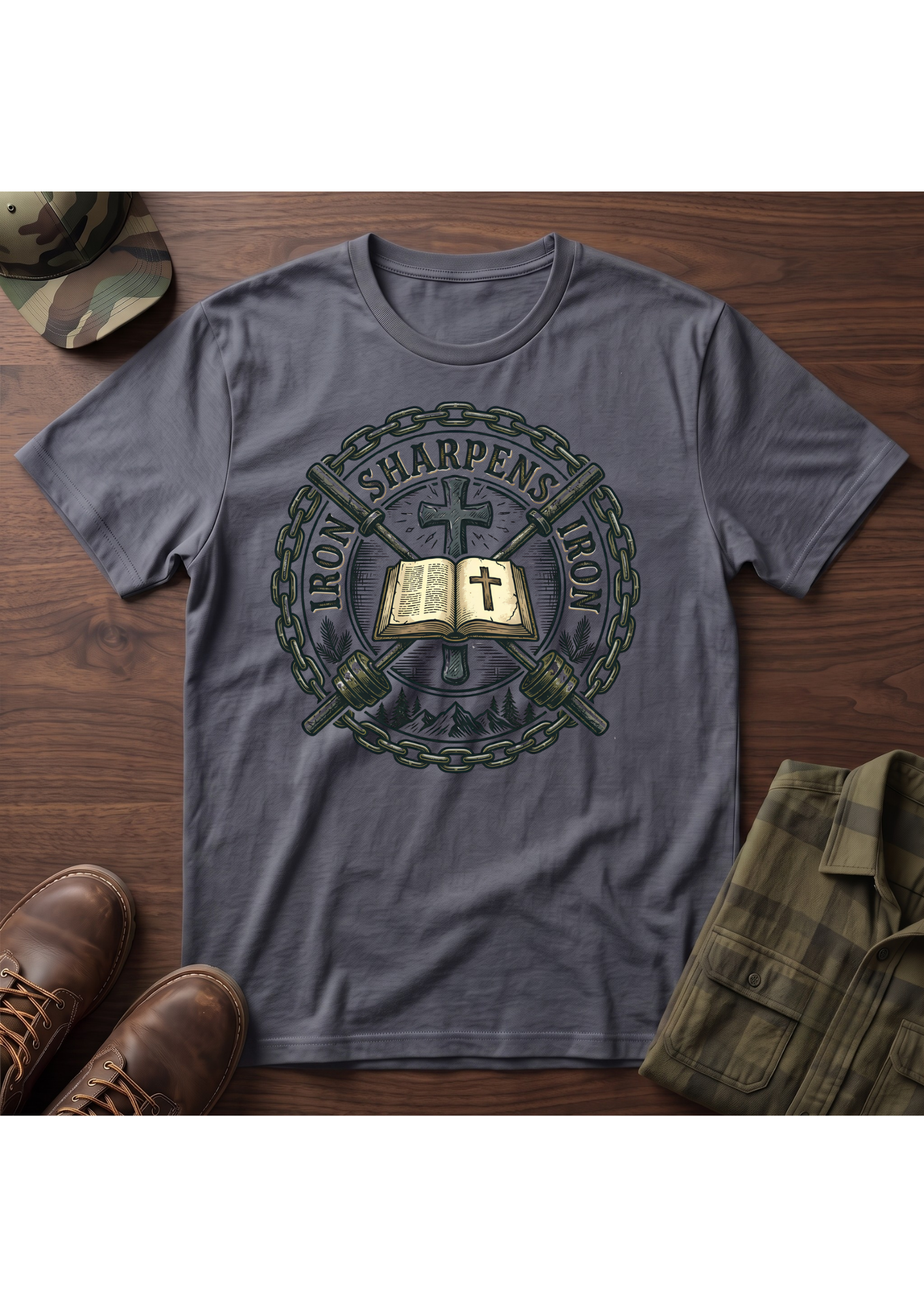 ISI Crossed Barbells T-Shirt