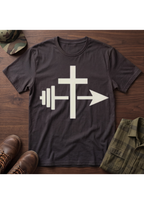 Cross, Barbell Arrow T-Shirt