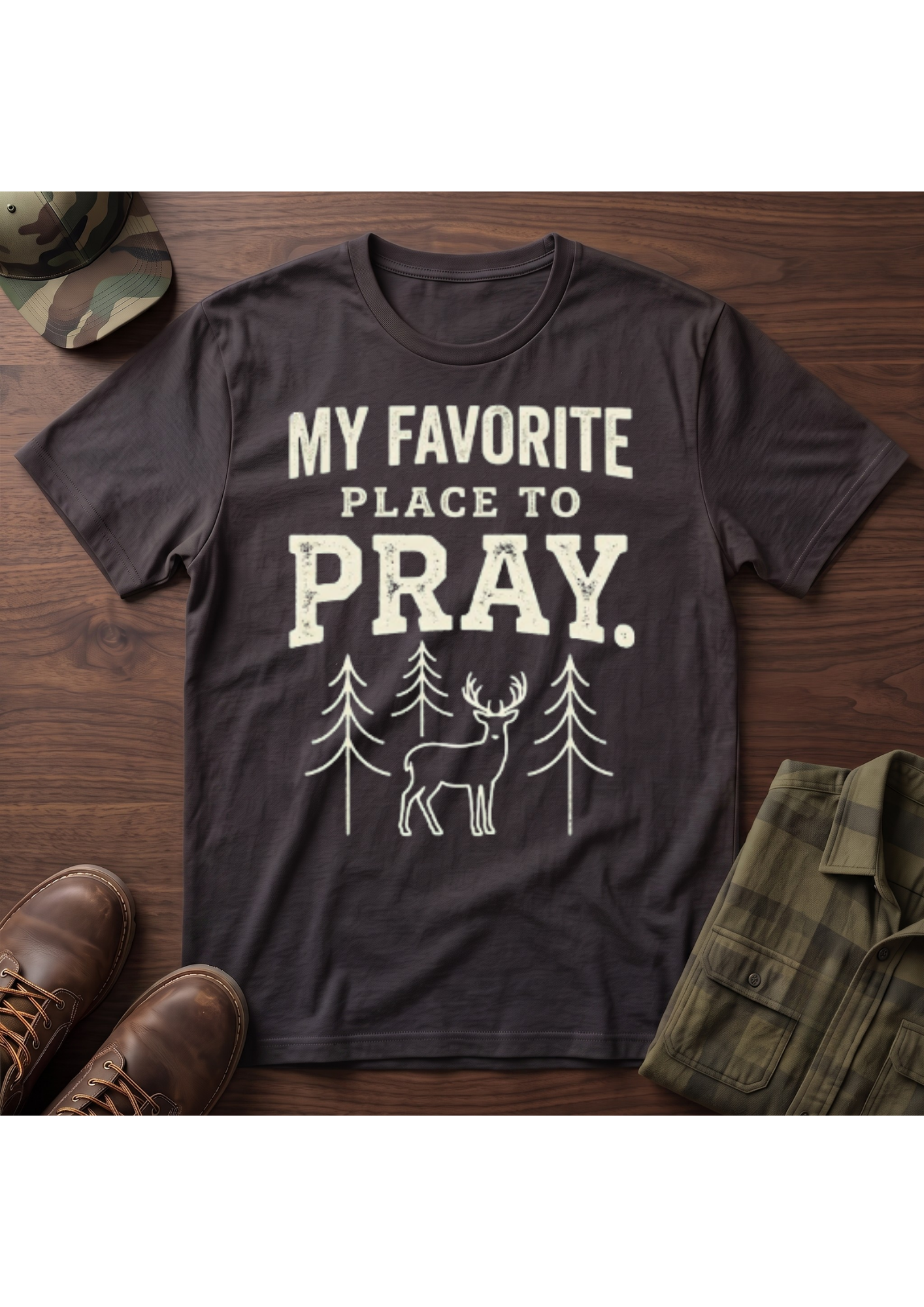 Favorite Place to Pray T-Shirt