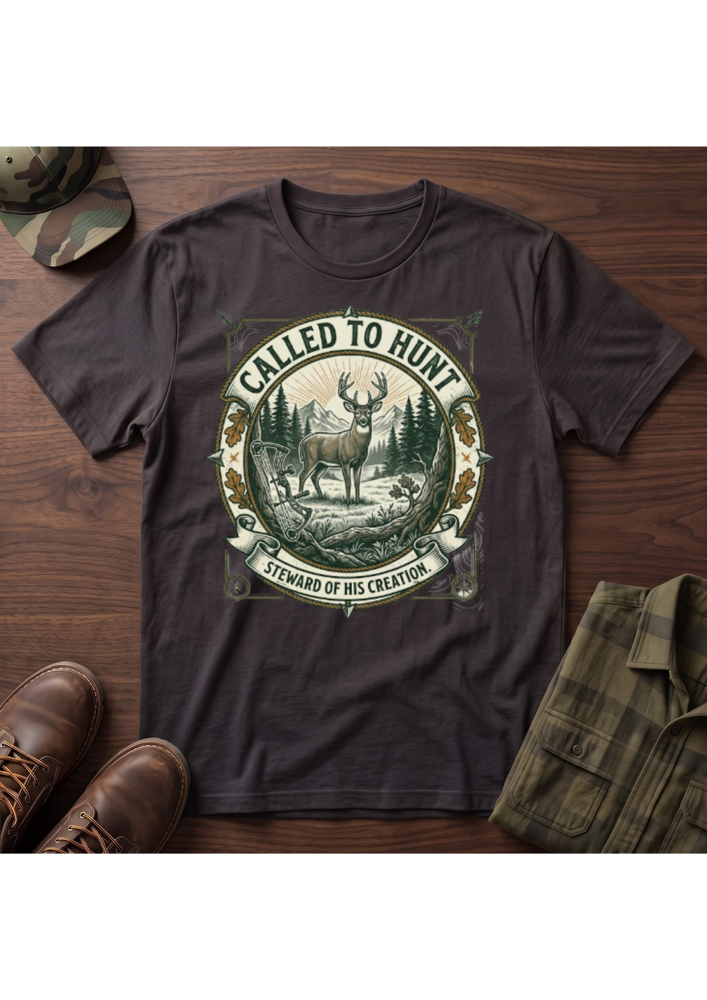Called Hunt Portrait T-Shirt