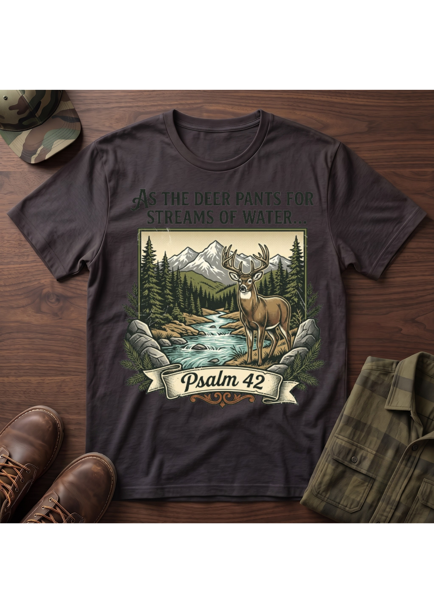 Buck Psalm 42 T-Shirt