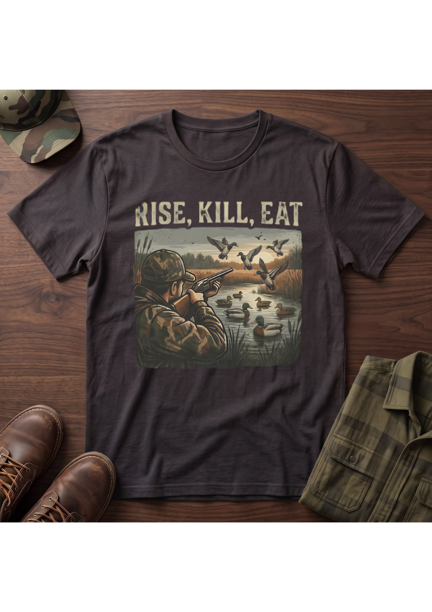 Waterfowl Hunter Acts 10:13 T-Shirt