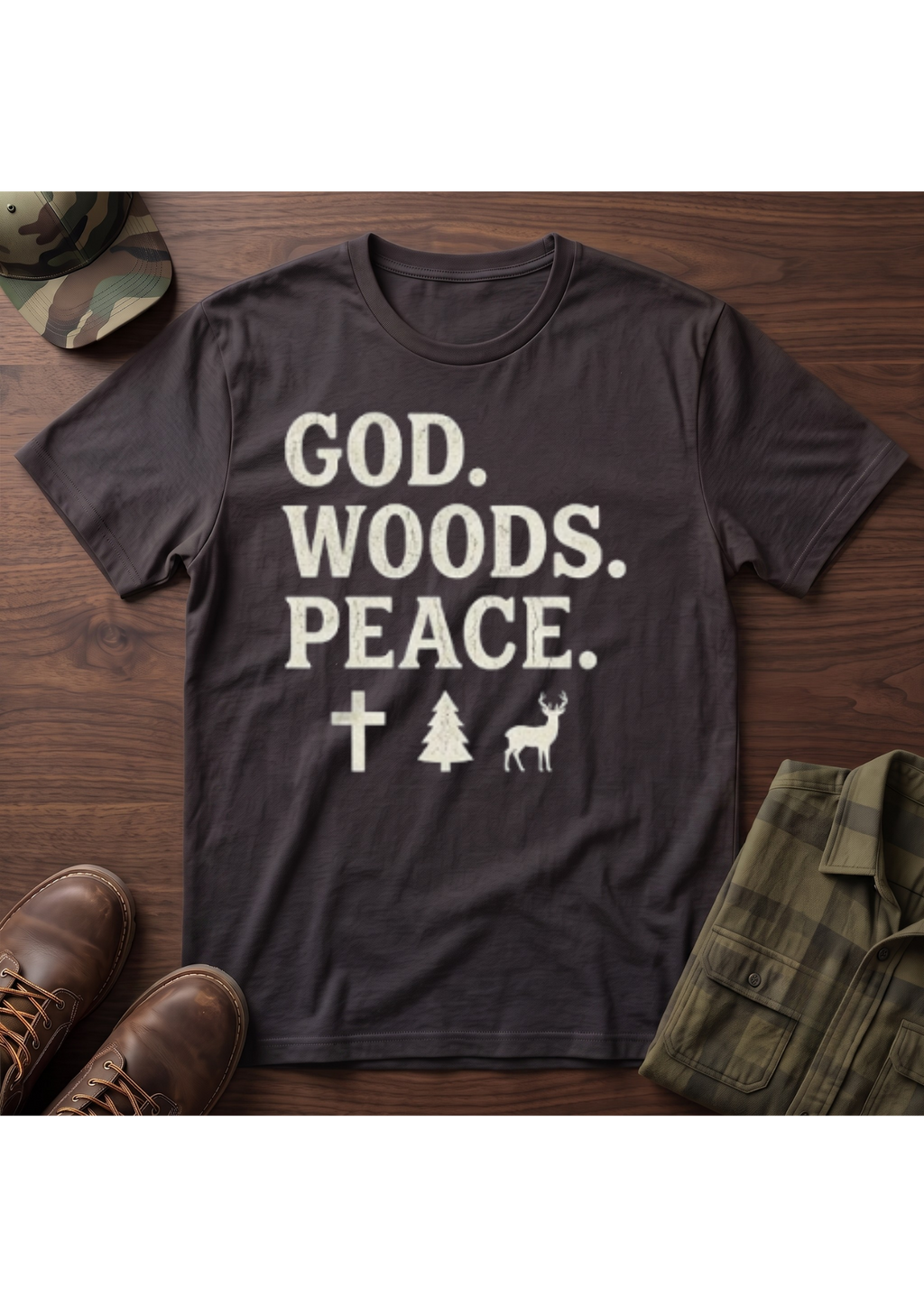 God, Woods, Peace T-Shirt