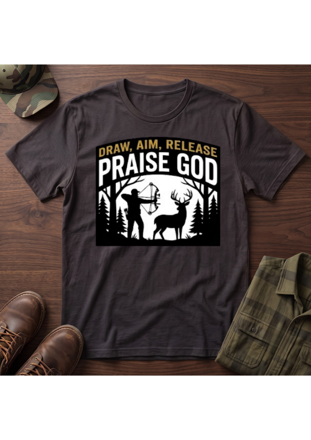 Draw, Aim, Release, Praise T-Shirt