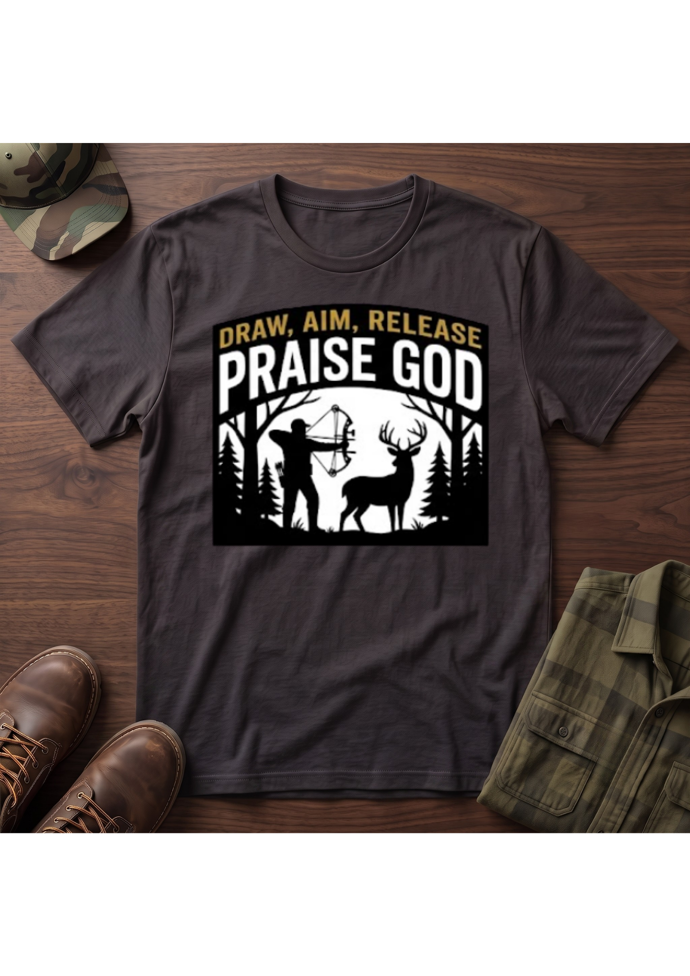 Draw, Aim, Release, Praise T-Shirt