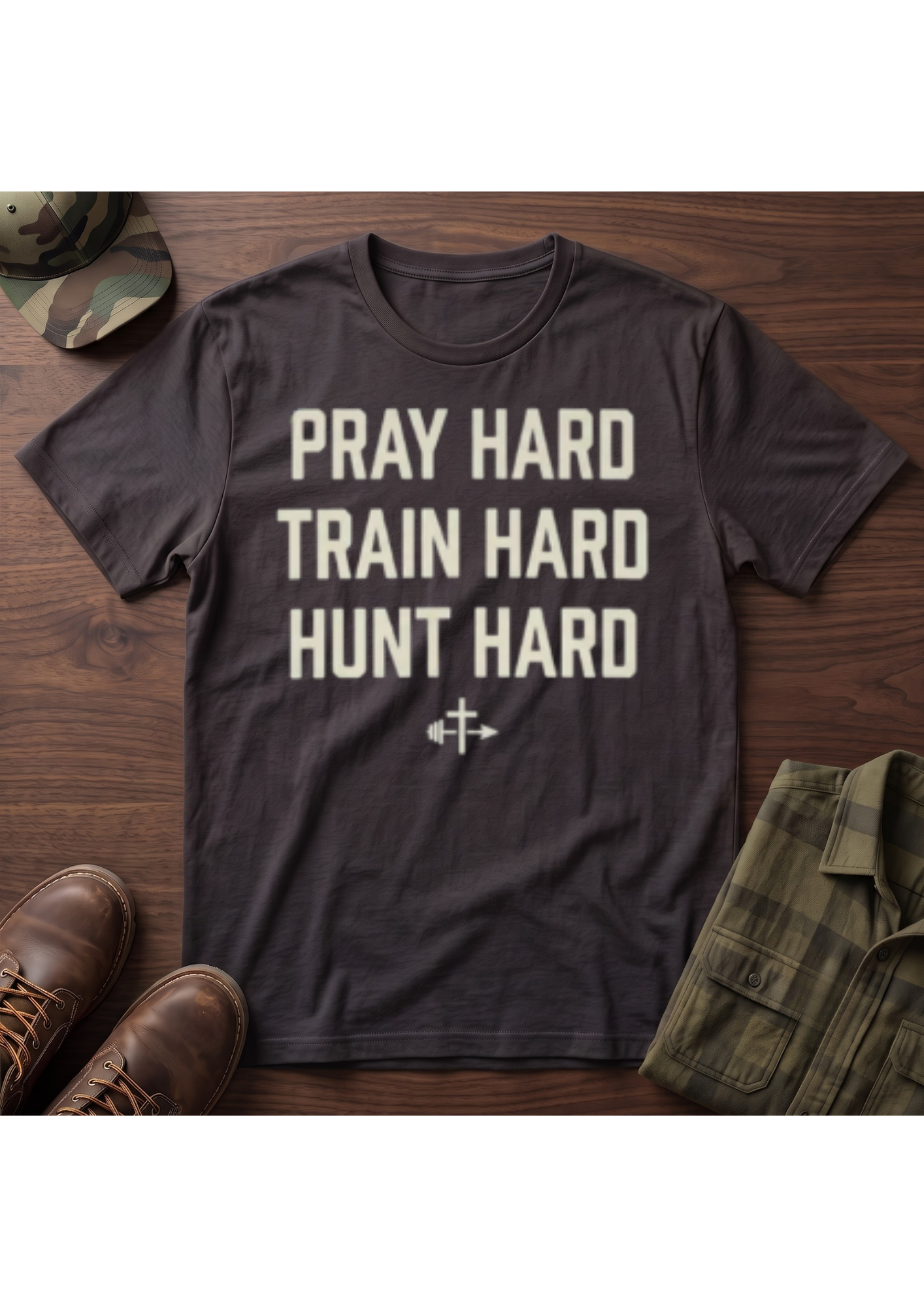 Pray, Train, Hunt Hard T-Shirt