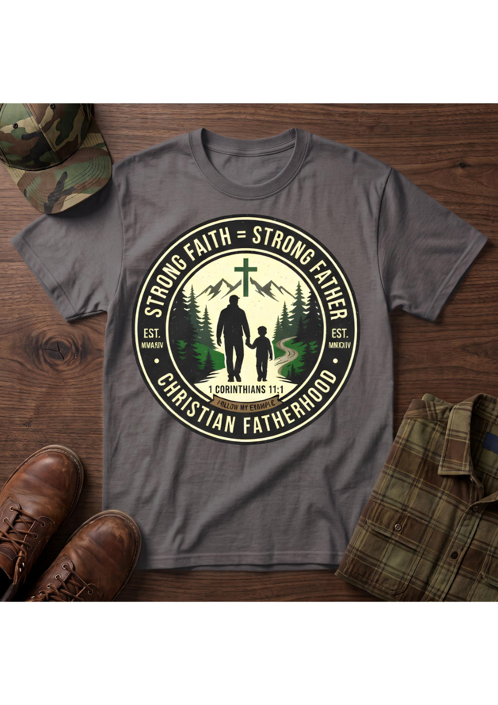 Strong Father Faith T-Shirt