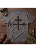 Cross, Barbell Arrow T-Shirt