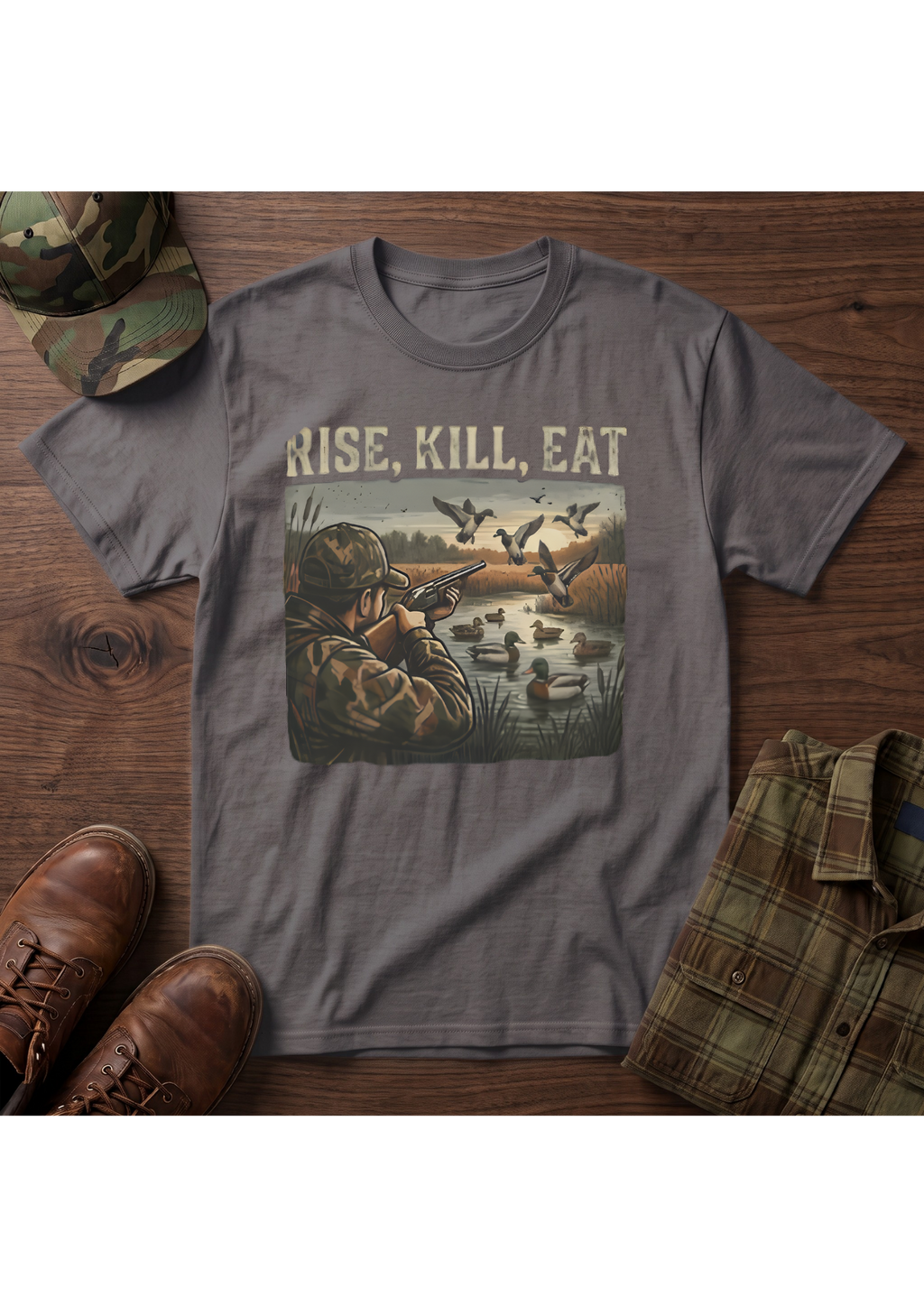 Waterfowl Hunter Acts 10:13 T-Shirt