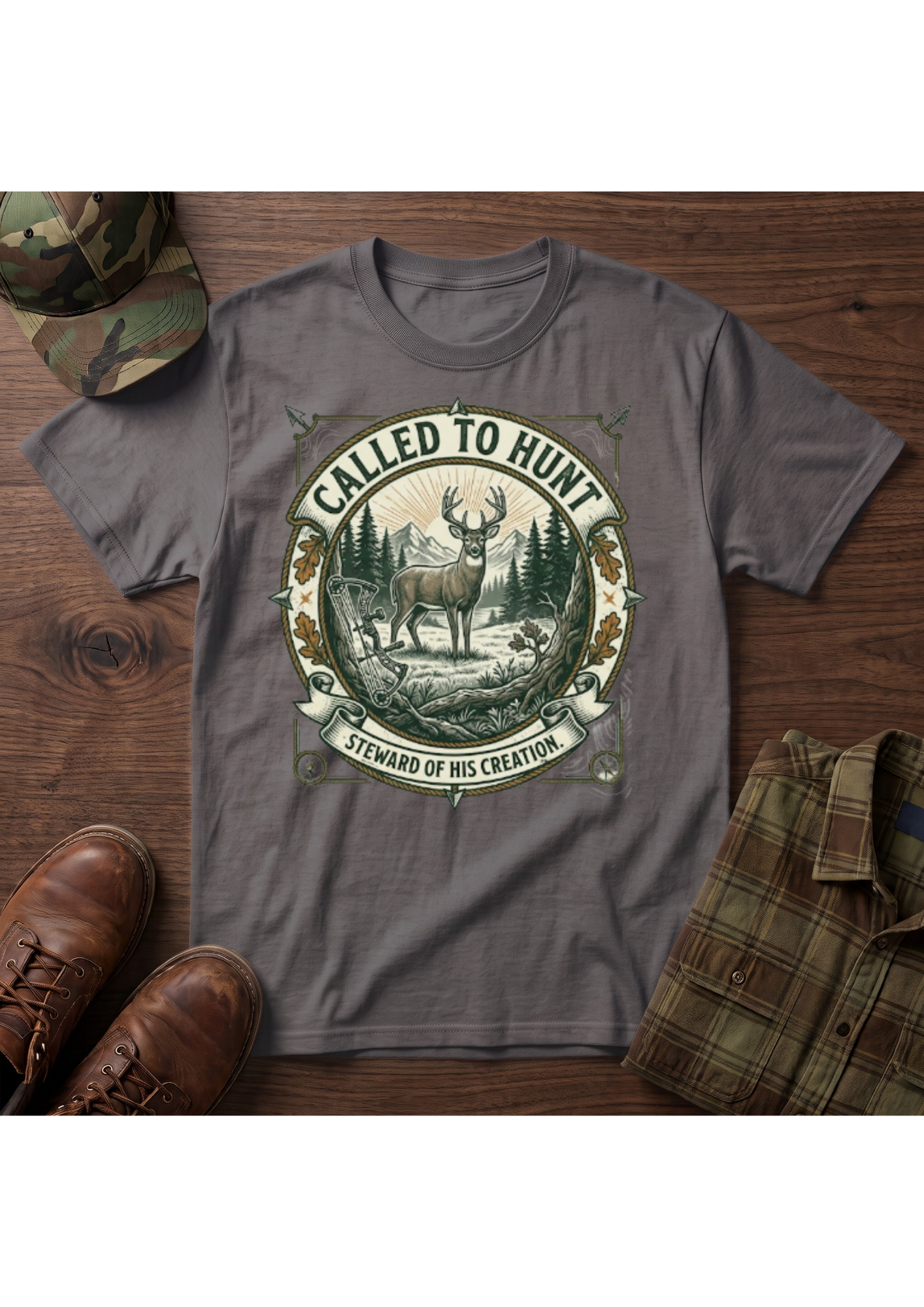 Called Hunt Portrait T-Shirt