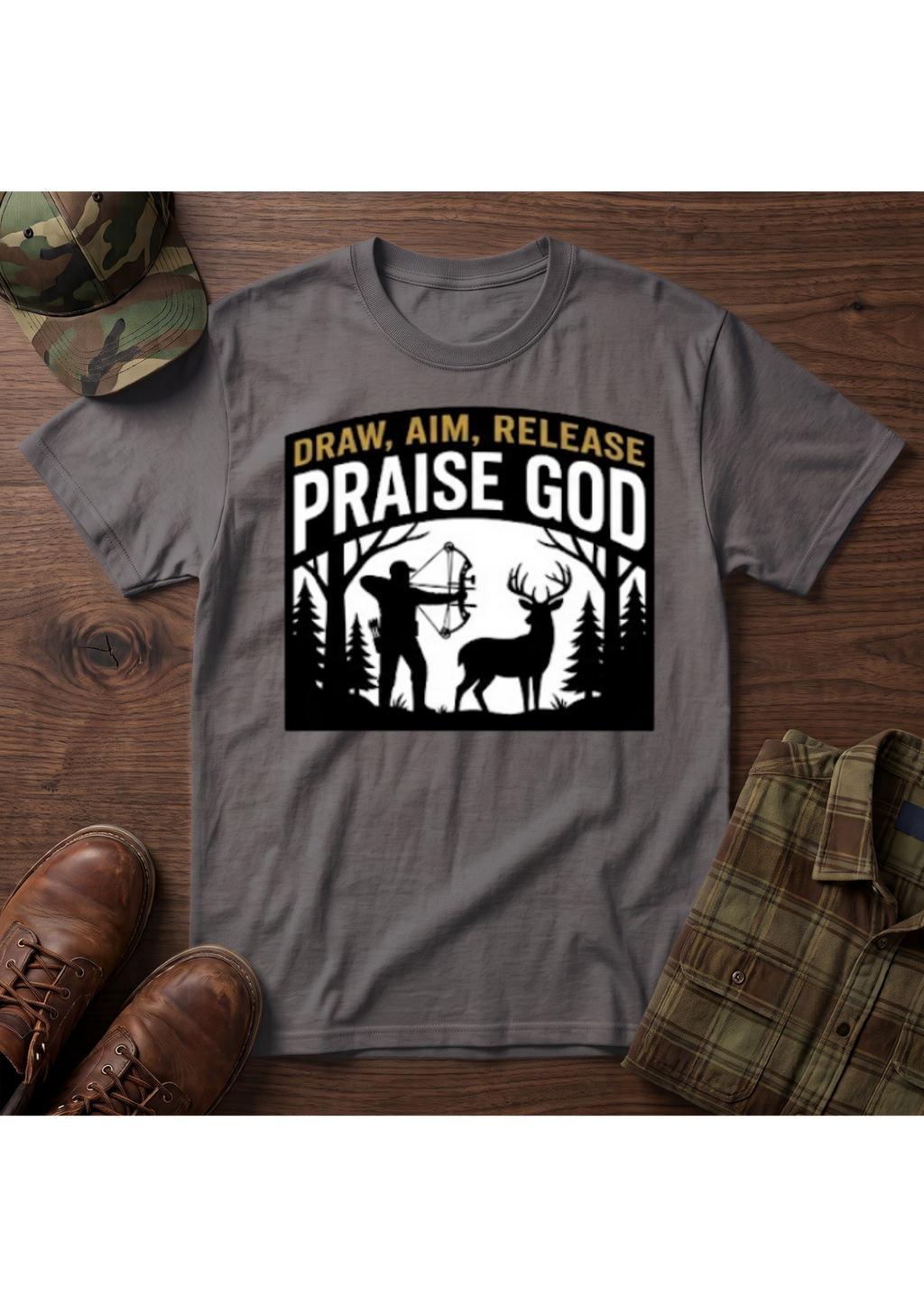 Draw, Aim, Release, Praise T-Shirt