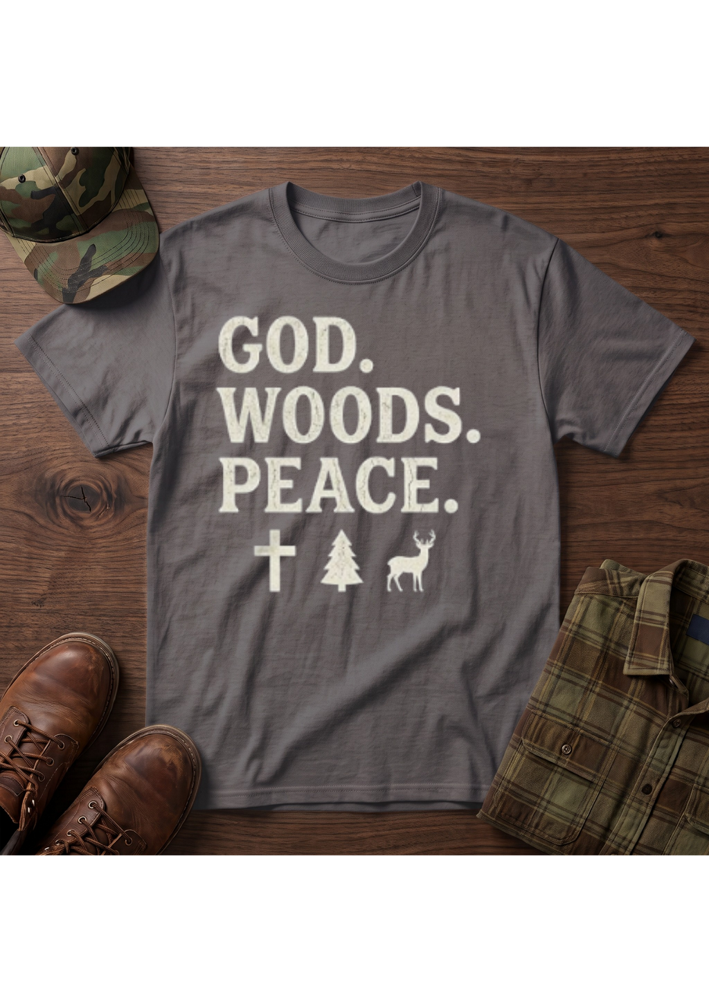 God, Woods, Peace T-Shirt