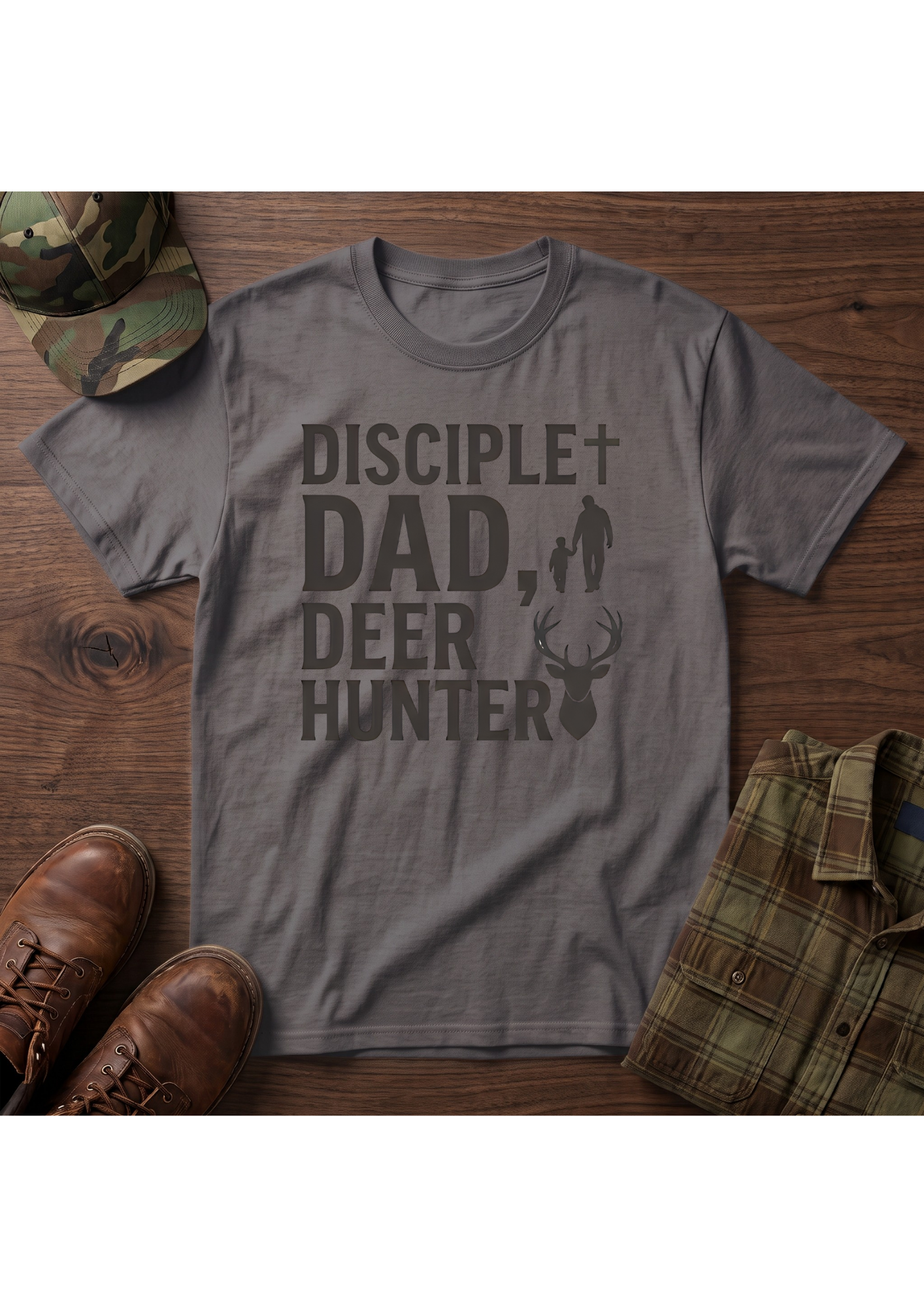 Disciple Dad Deerhunter T-Shirt