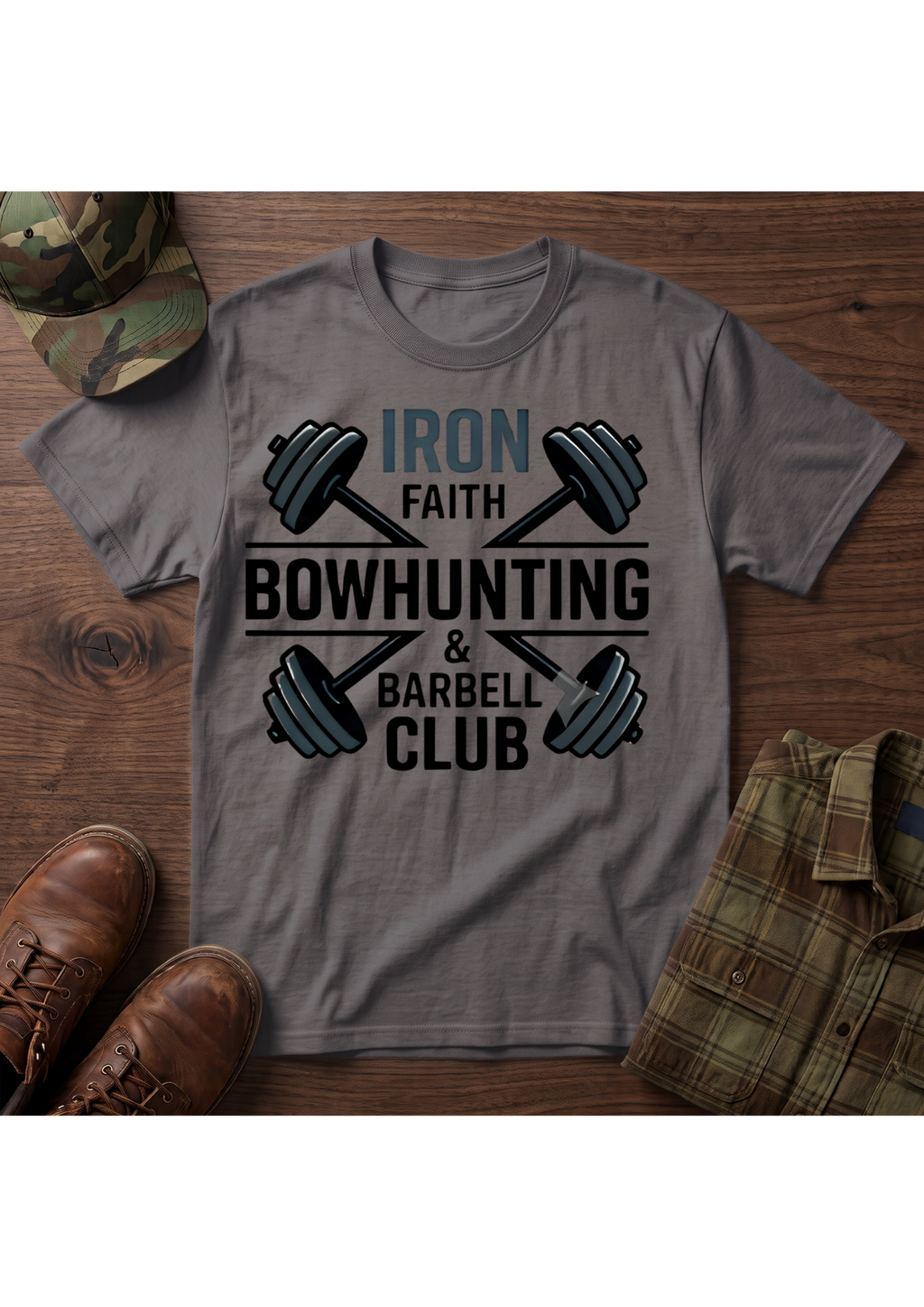 Iron Faith Barbell T-Shirt