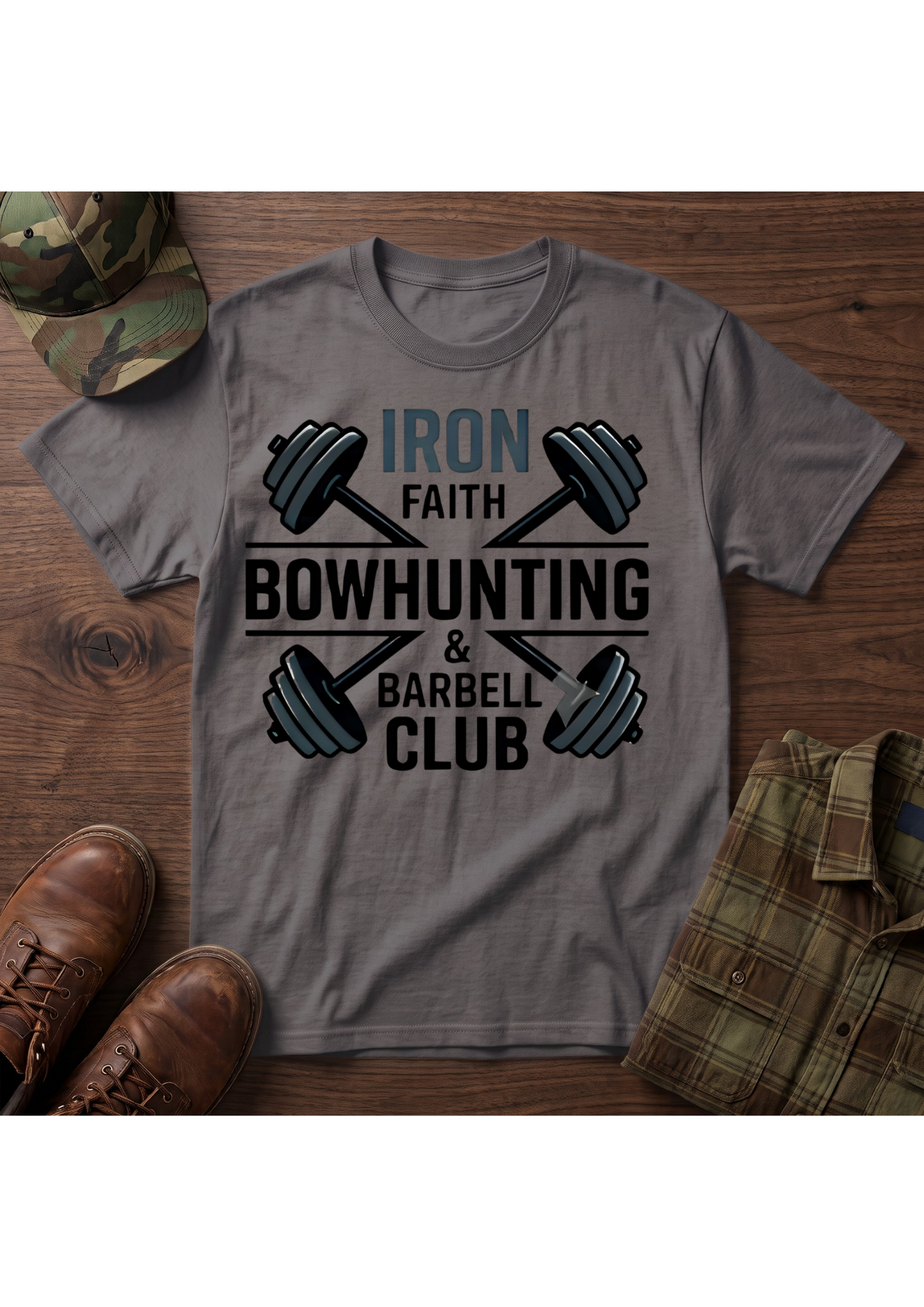 Iron Faith Barbell T-Shirt