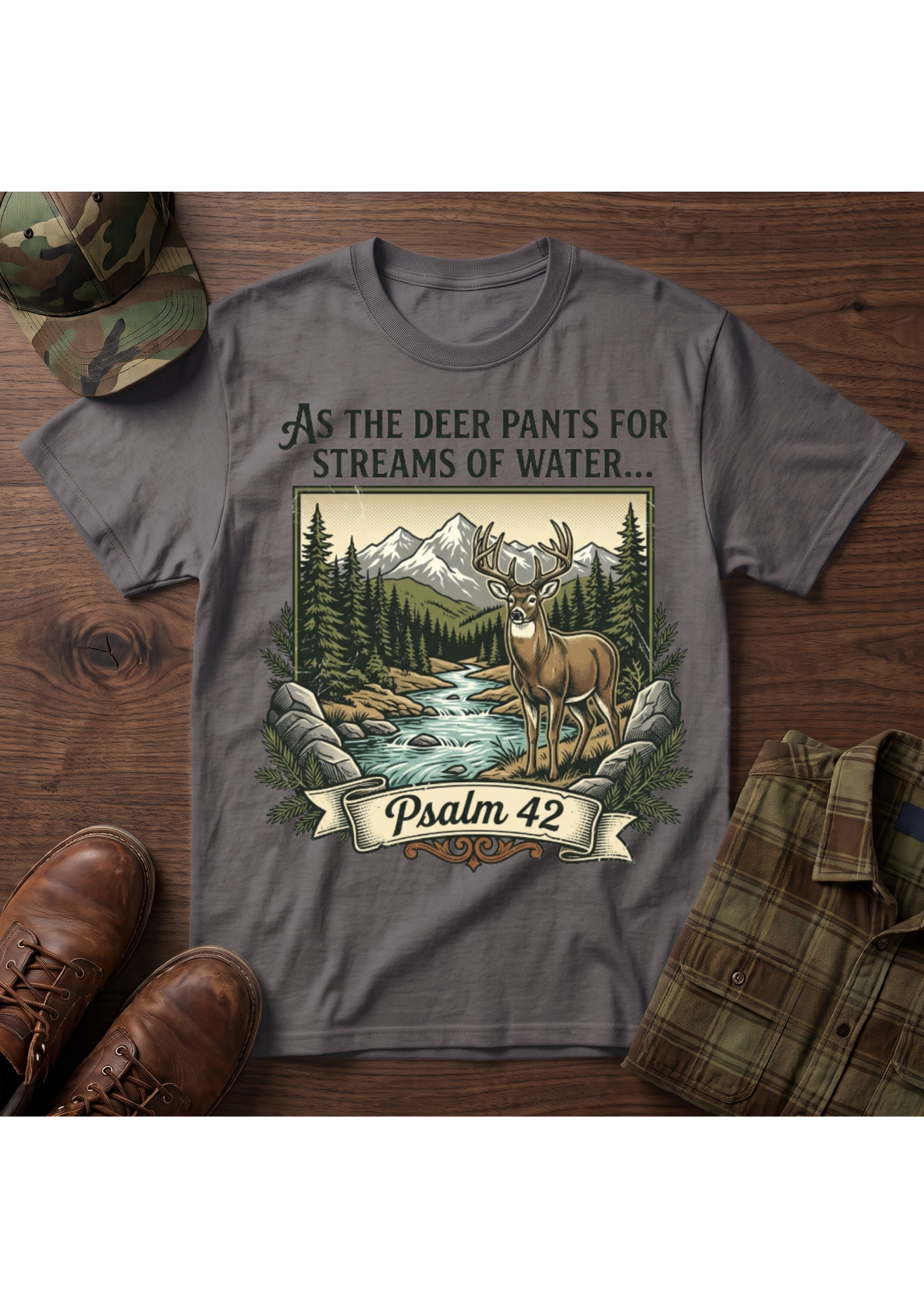 Buck Psalm 42 T-Shirt