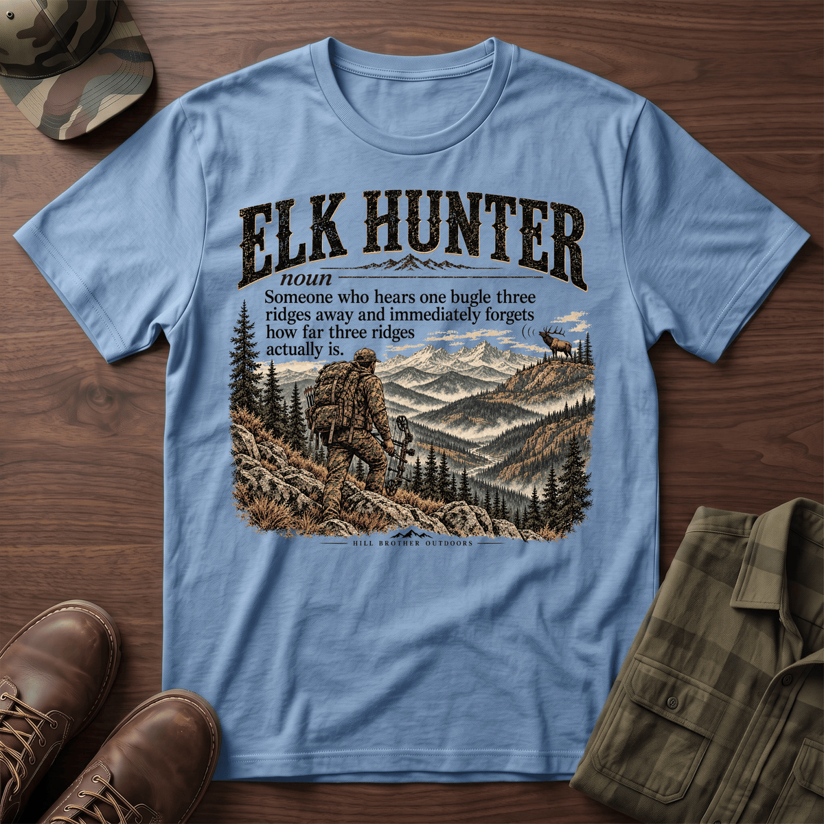 Elk Hunter Definition T-Shirt