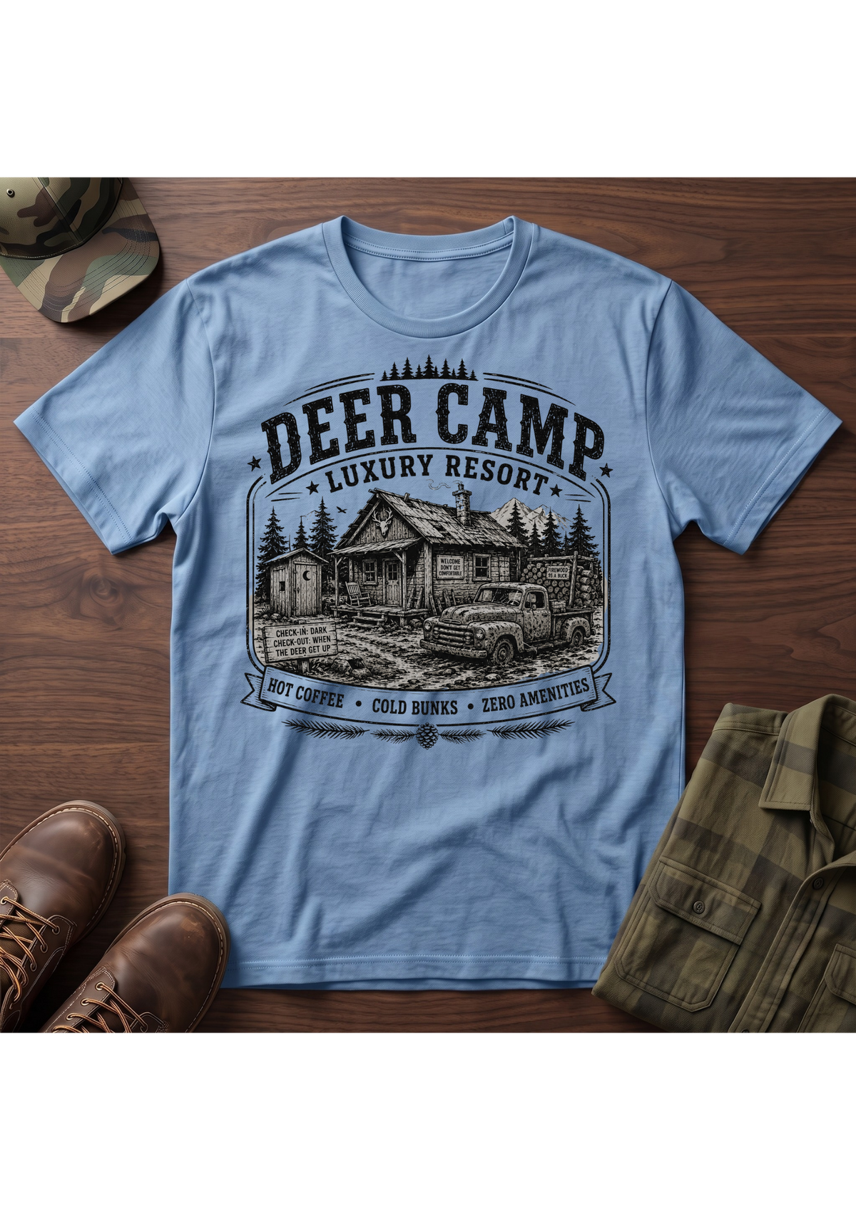 Deer Camp Resort T-SHIRT
