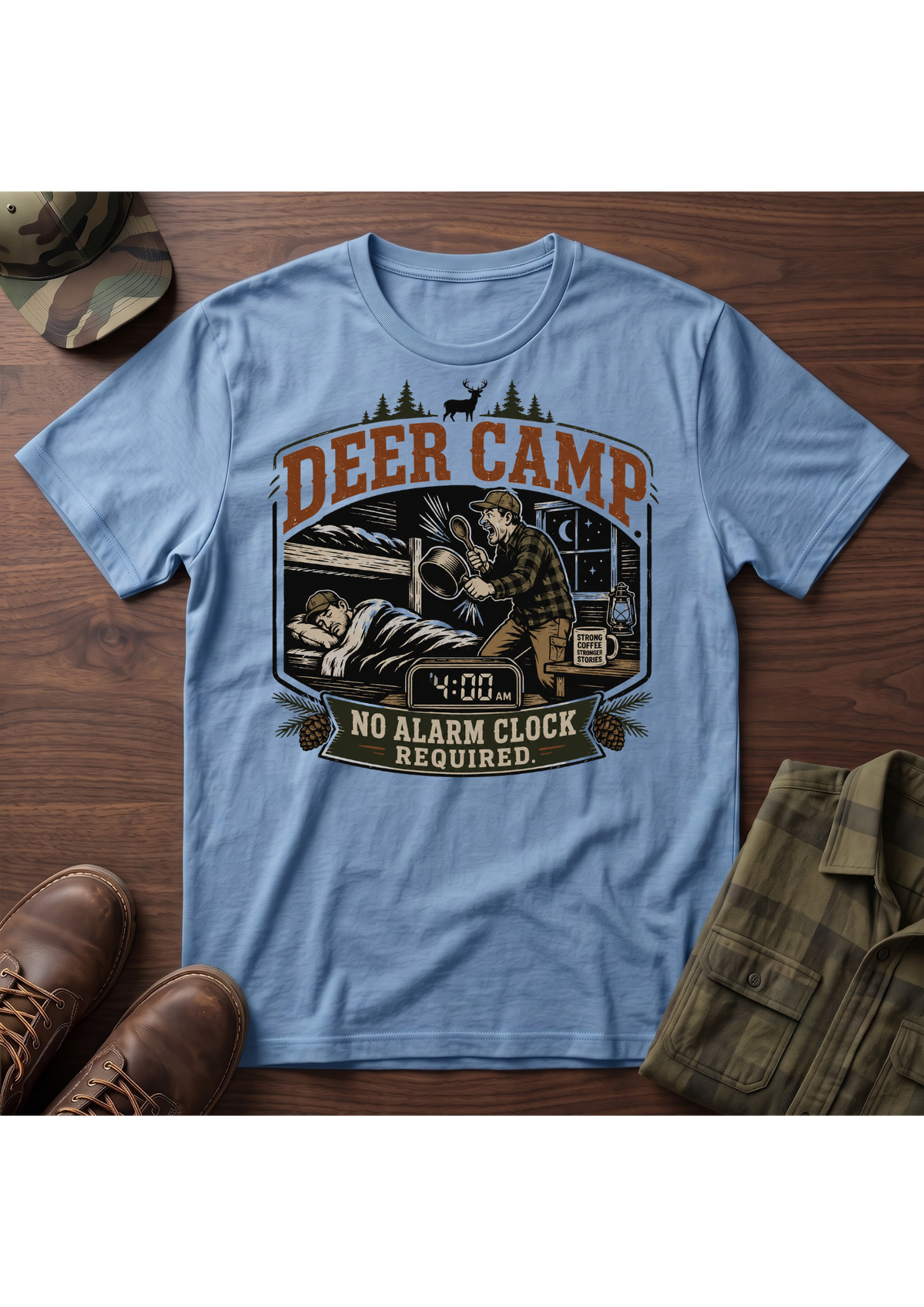 Deer Camp Alarm T-SHIRT