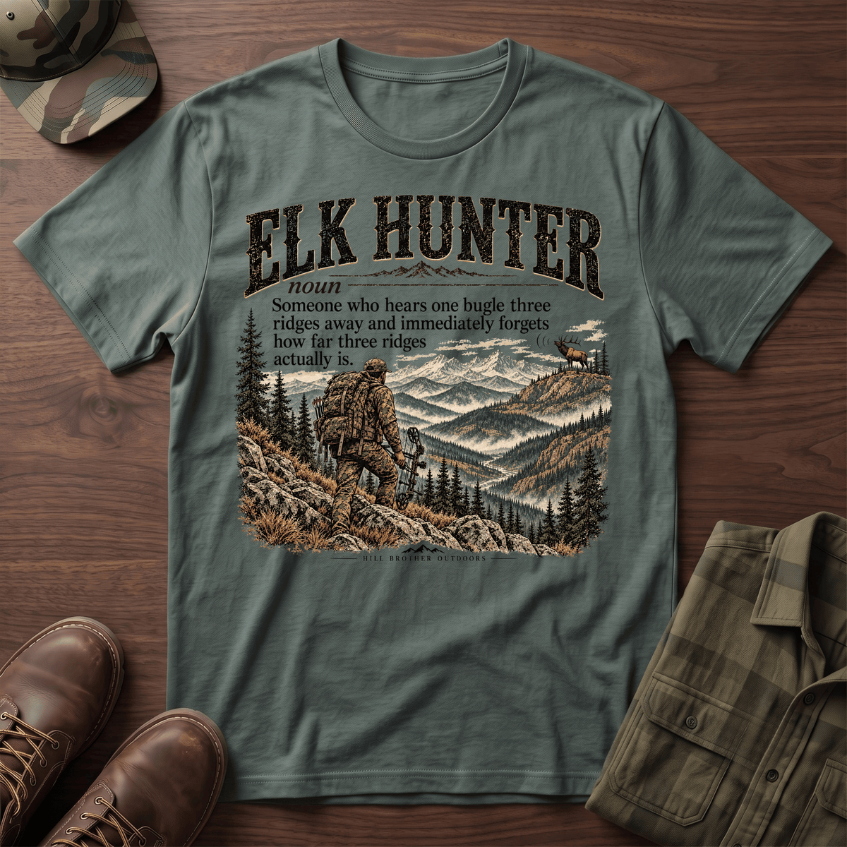 Elk Hunter Definition T-Shirt