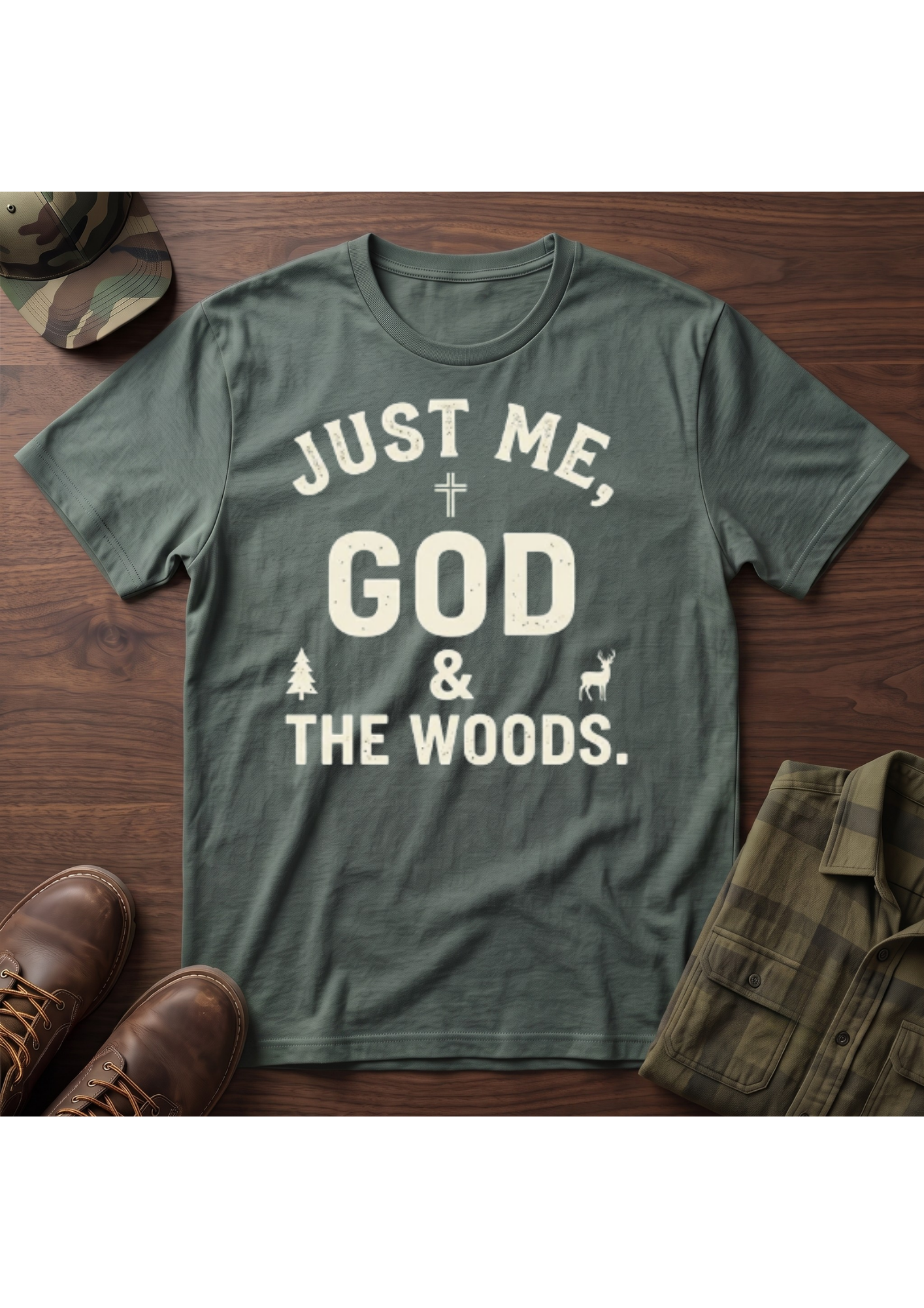 Me, God, Woods T-Shirt