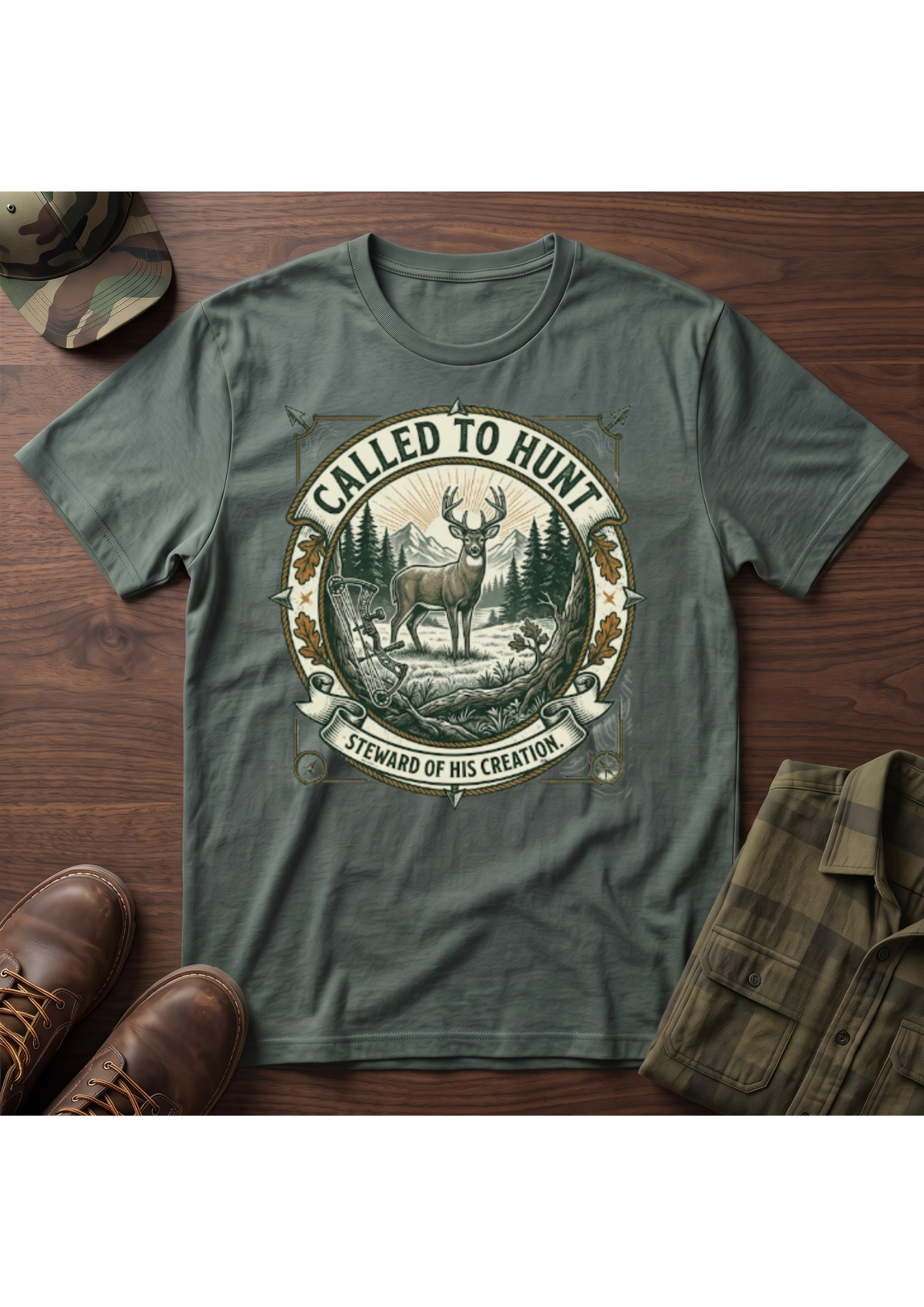 Called Hunt Portrait T-Shirt