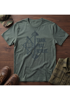 Train Pray Repeat Minimalist Cross T-Shirt