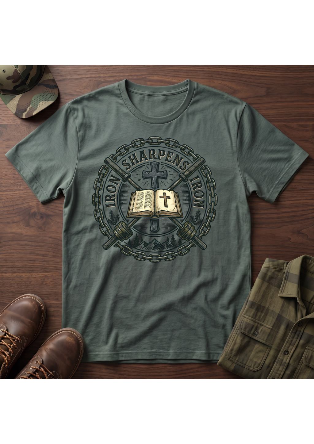 ISI Crossed Barbells T-Shirt