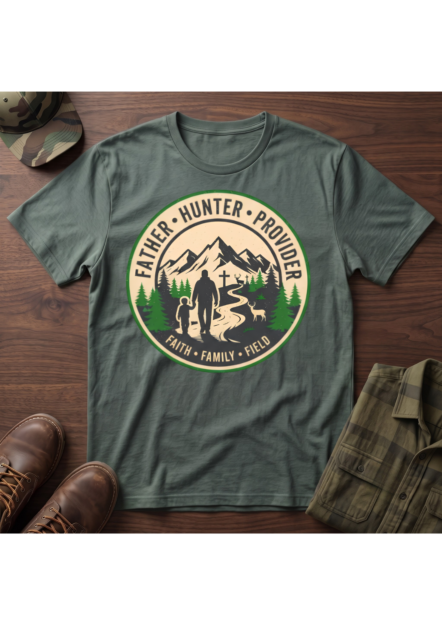 Father Hunter Provider T-Shirt