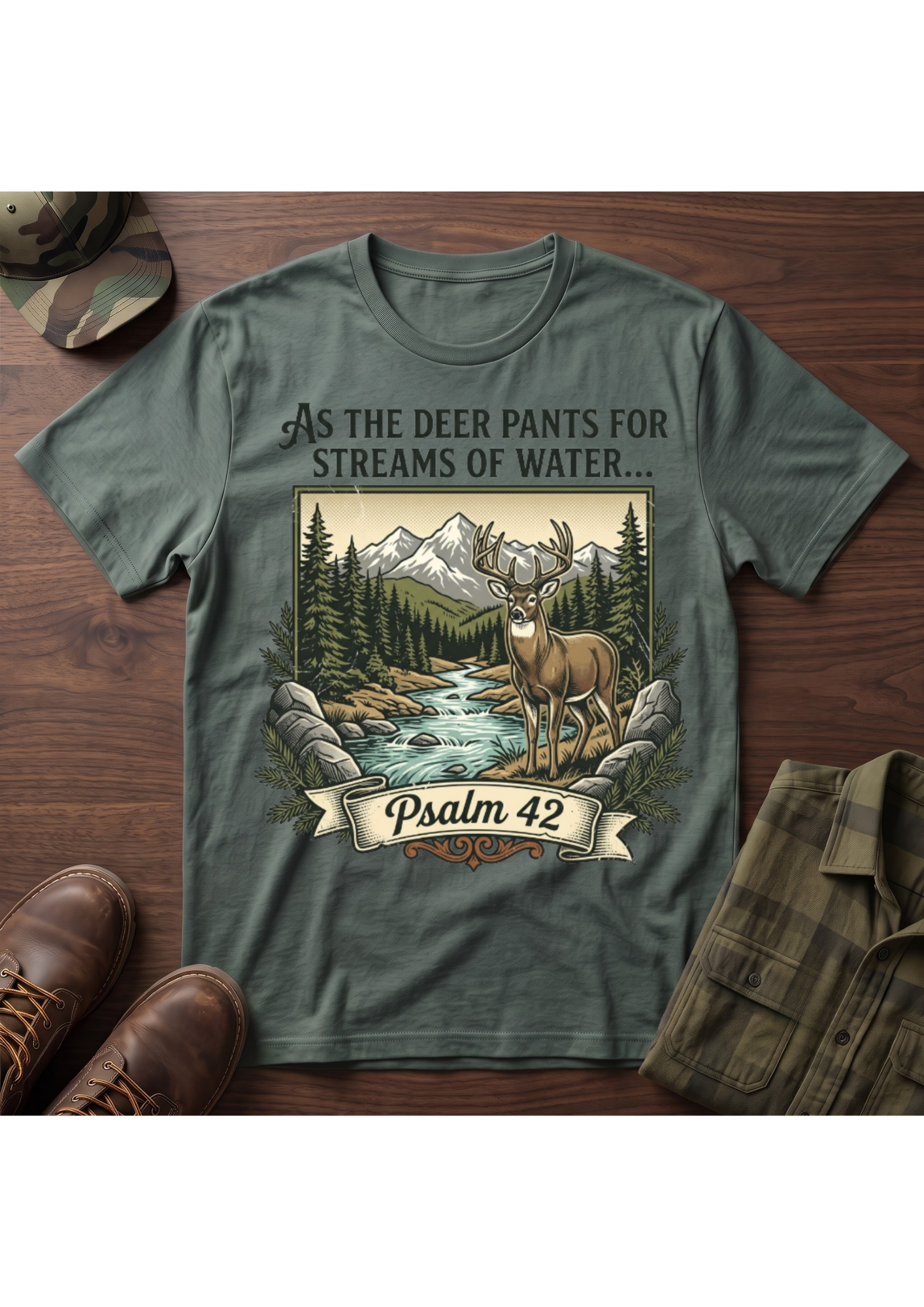 Buck Psalm 42 T-Shirt
