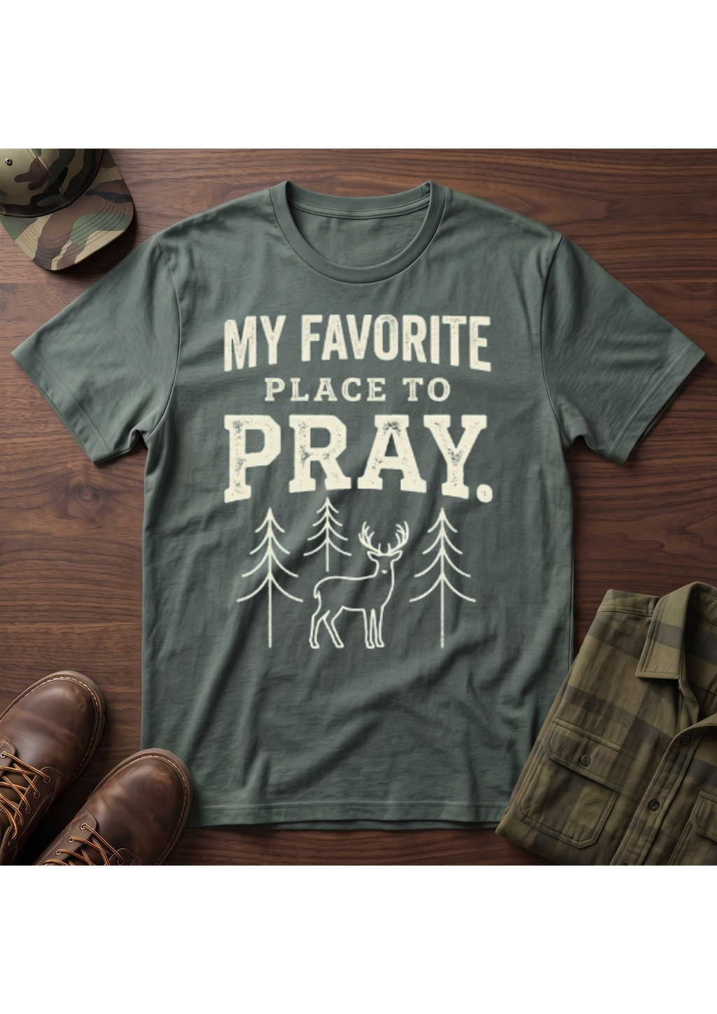 Favorite Place to Pray T-Shirt