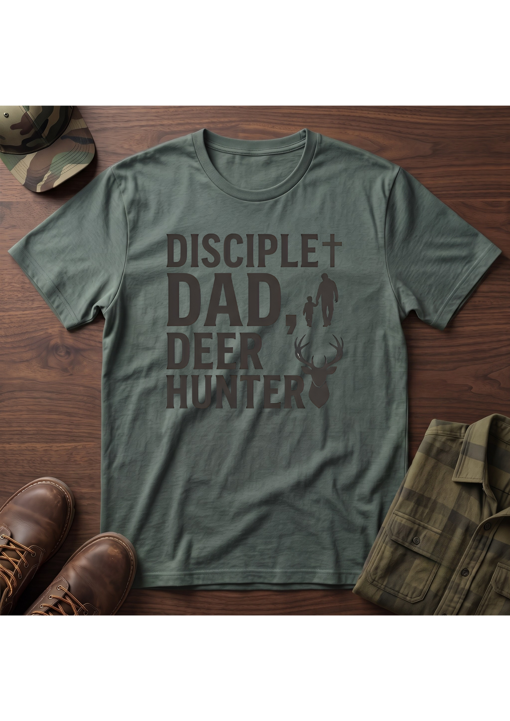 Disciple Dad Deerhunter T-Shirt