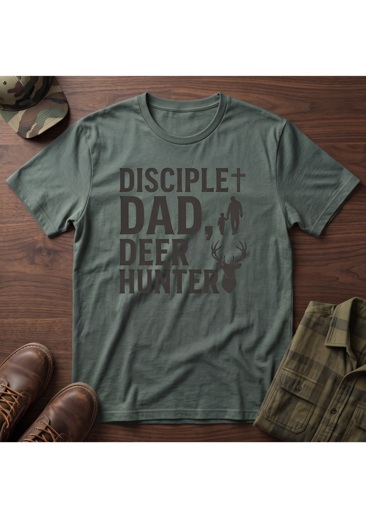 Disciple Dad Deerhunter T-Shirt