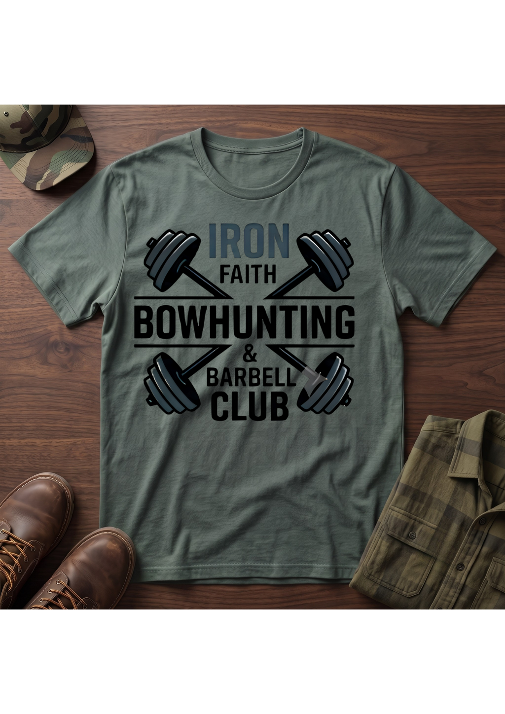 Iron Faith Barbell T-Shirt