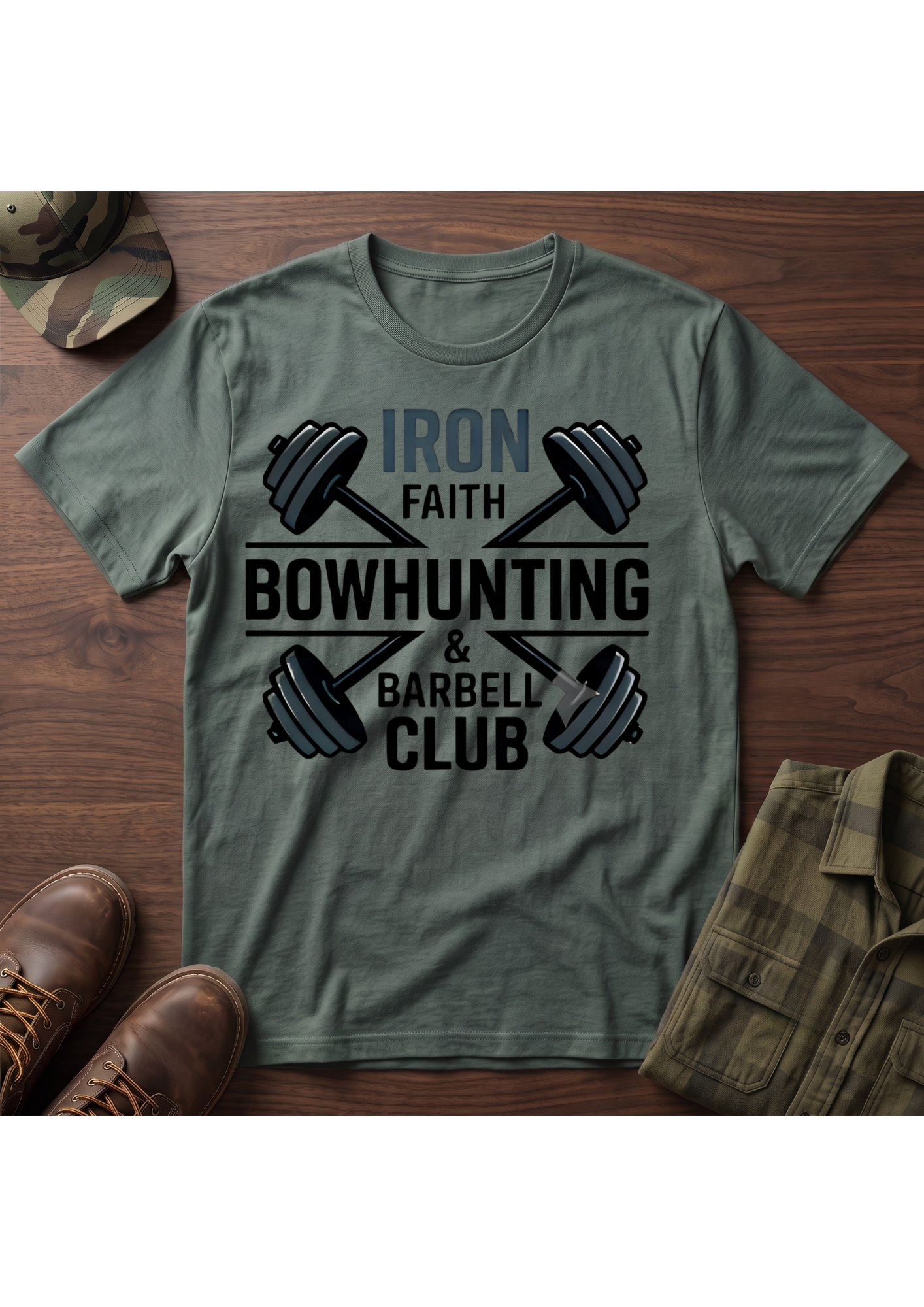 Iron Faith Barbell T-Shirt