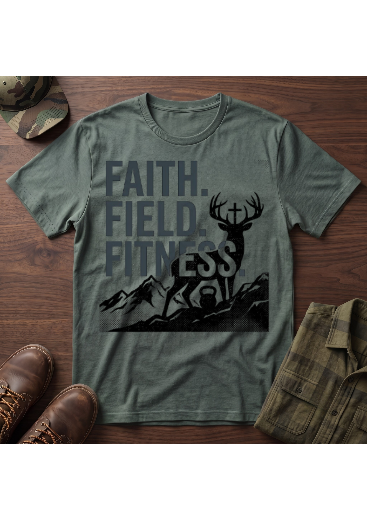 Faith, Field, Fitness T-Shirt