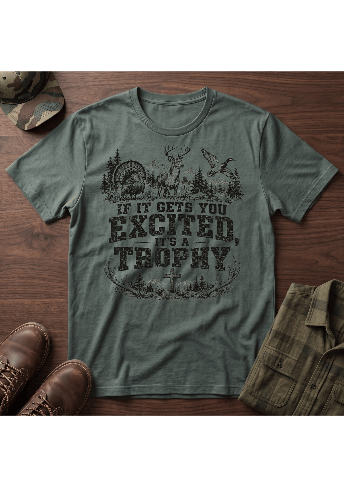 Excited Trophy T-Shirt