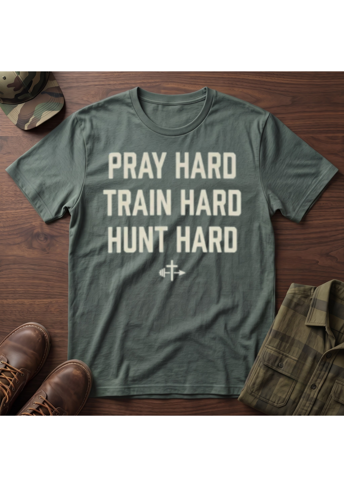 Pray, Train, Hunt Hard T-Shirt
