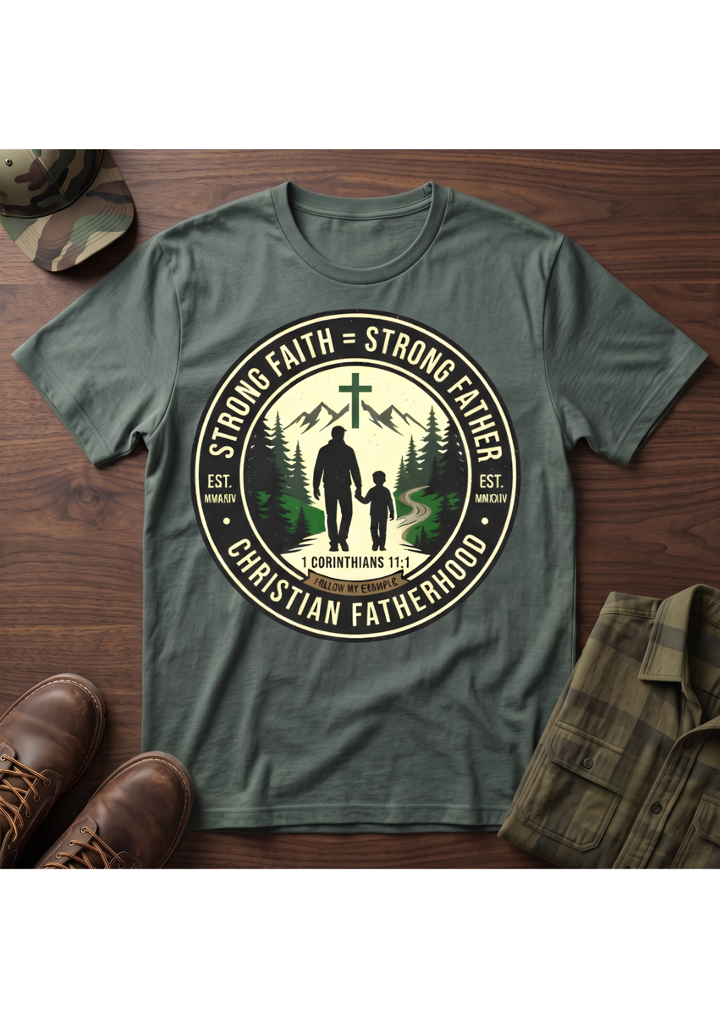Strong Father Faith T-Shirt