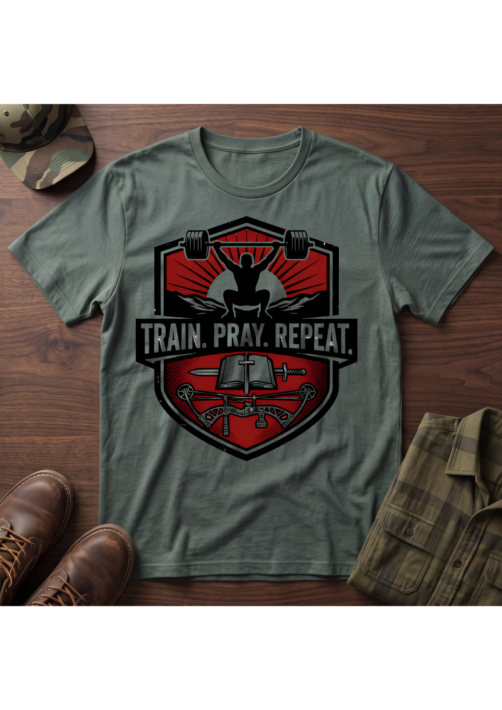 Train Pray Repeat T-Shirt