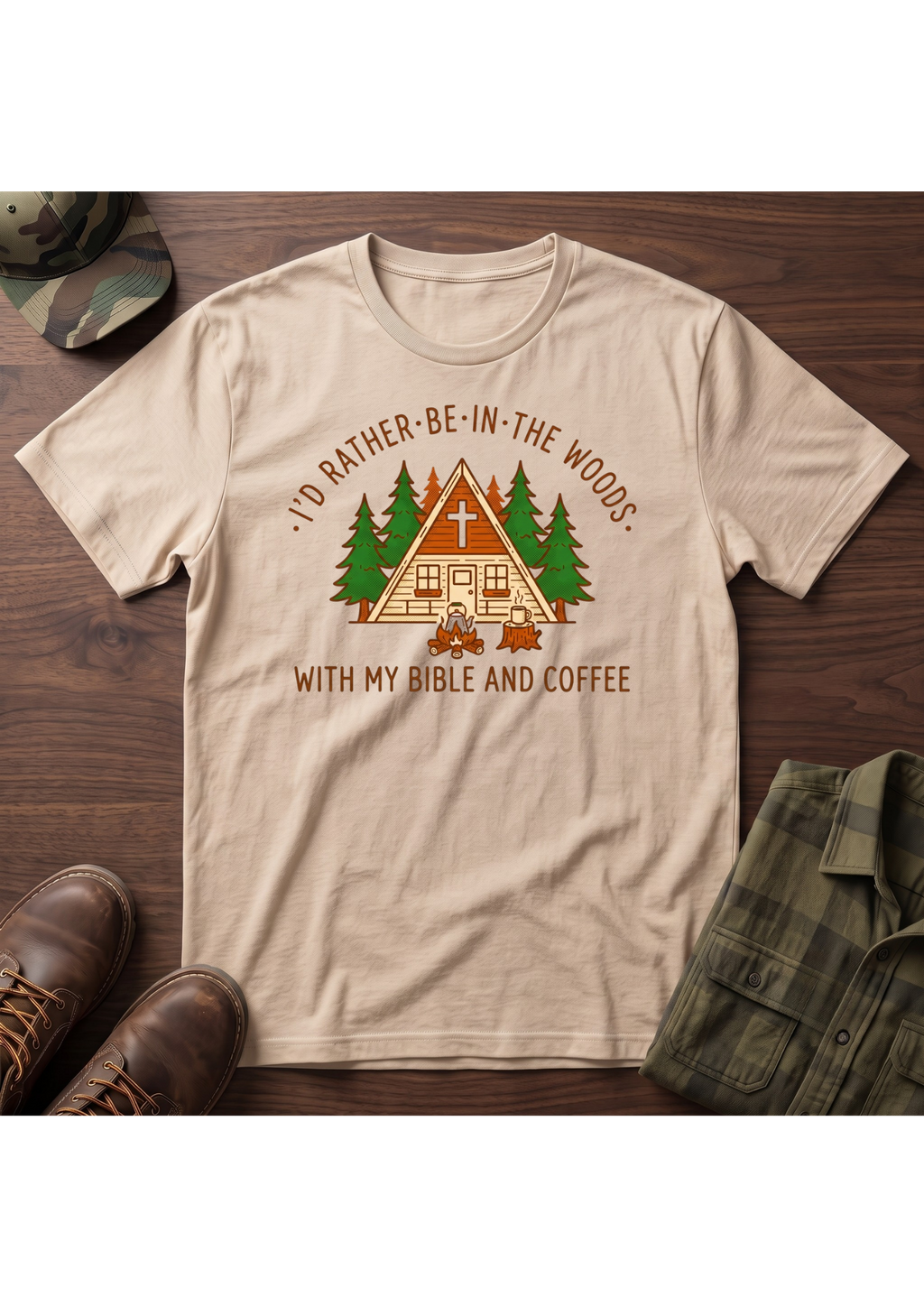 Woods, Coffee, Bible T-SHIRT