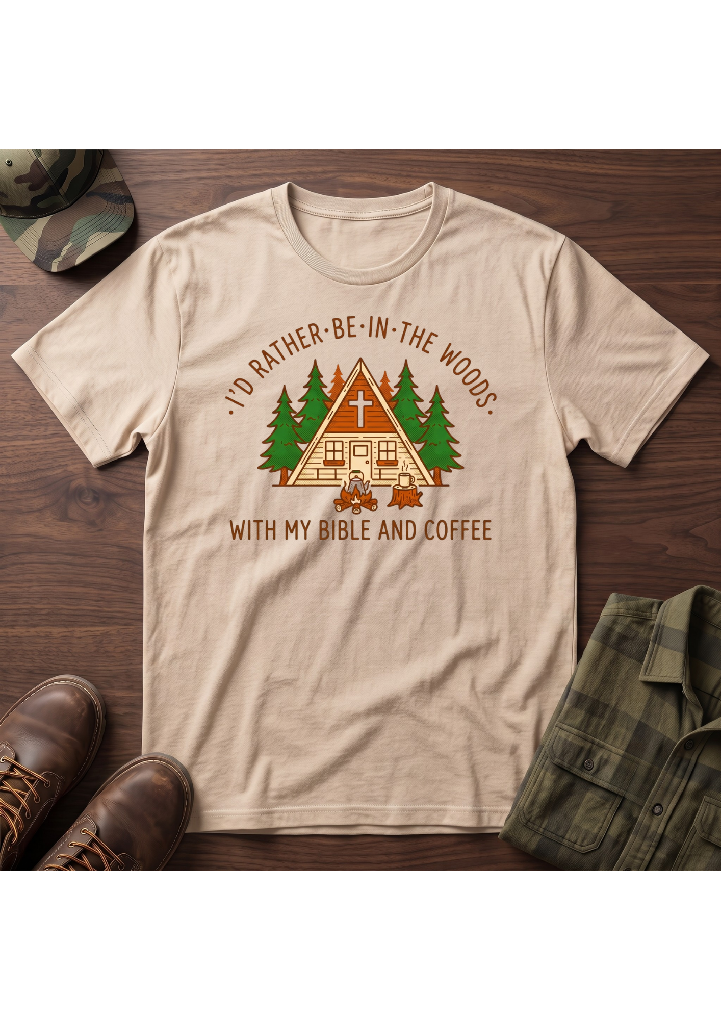Woods, Coffee, Bible T-SHIRT